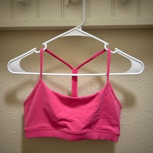 Pink Women's Strappy Athletic Bra